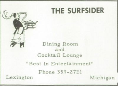 The Windjammer Bar and Grill (The Surfsider) - 1967 Yearbook Ad (newer photo)